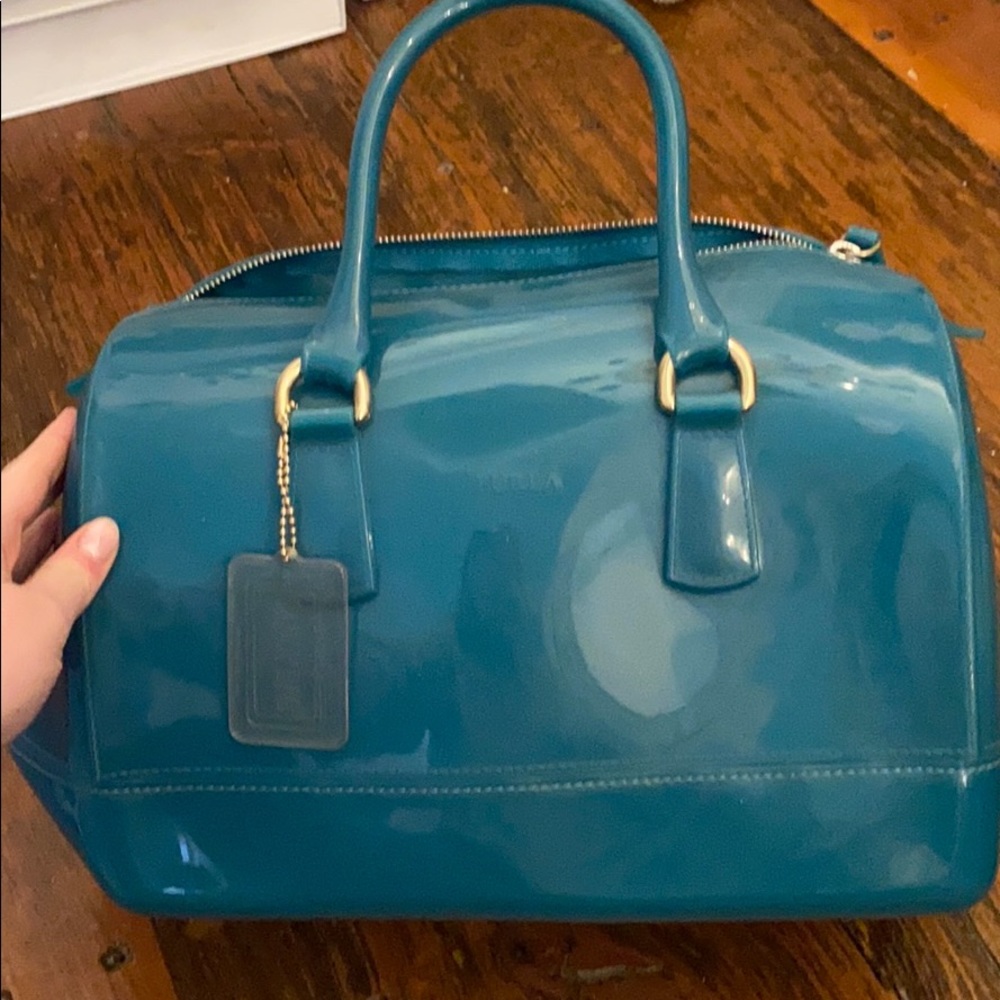 Furla teal bag
